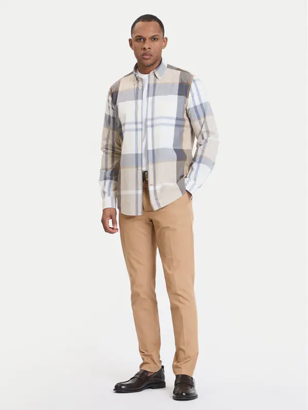Barbour Barbour Košulja Harris MSH5071TN88 Bež Tailored Fit