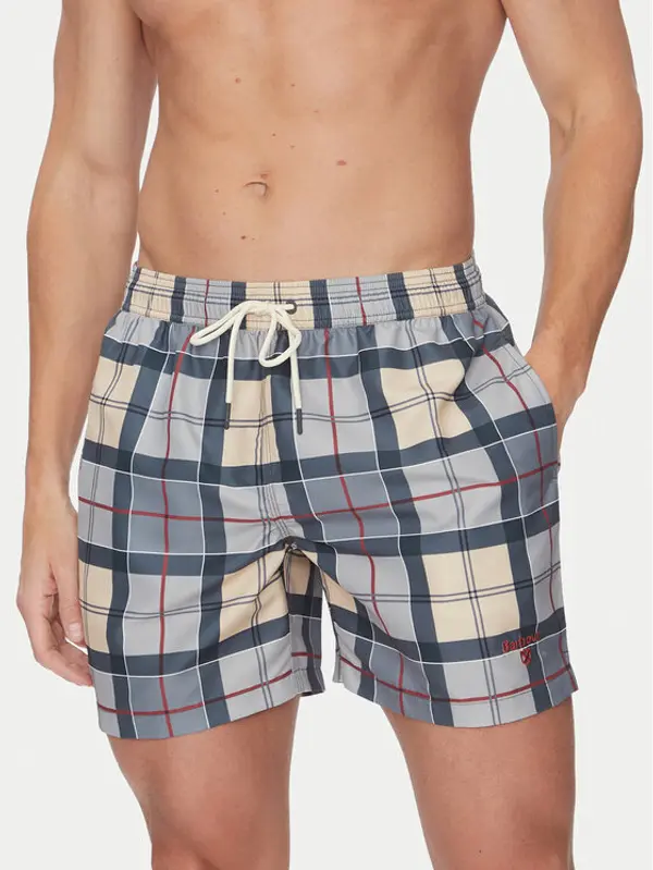Barbour Barbour Kupaće gaće i hlače Staple Tartan MSW0065TN31 Siva Regular Fit