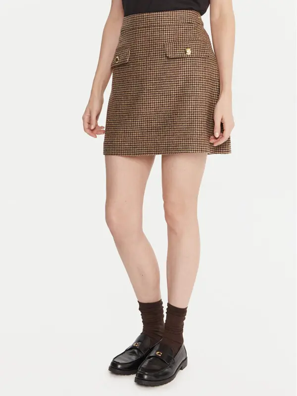 Barbour Barbour Mini suknja Sophia LSK0130MI11 Smeđa Regular Fit
