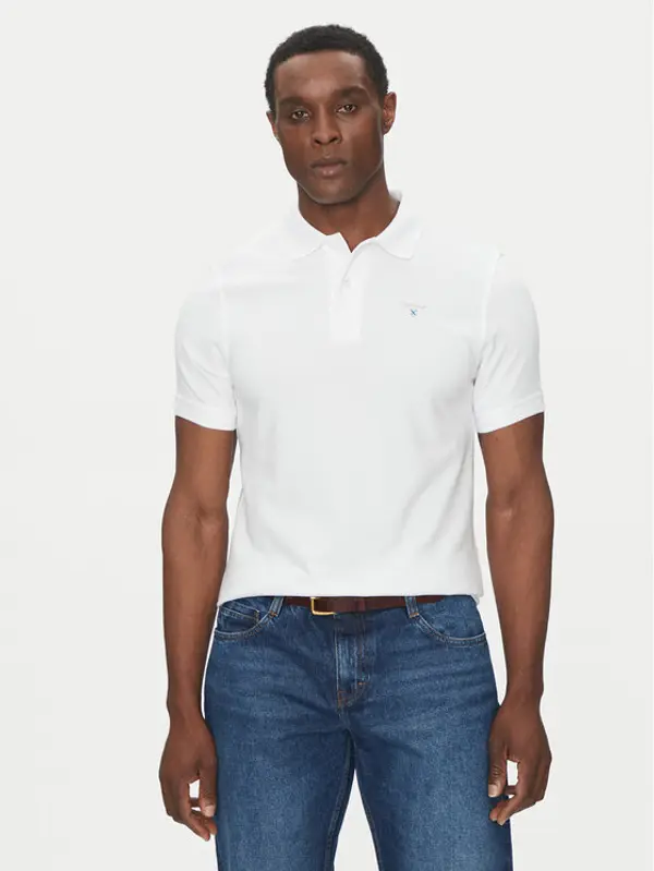 Barbour Barbour Polo Original Sports MML0358WH11 Bijela Tailored Fit