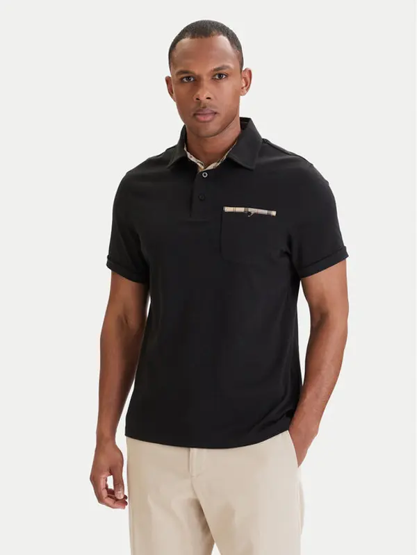 Barbour Barbour Polo Premium Corpatch MML1496BK31 Crna Tailored Fit