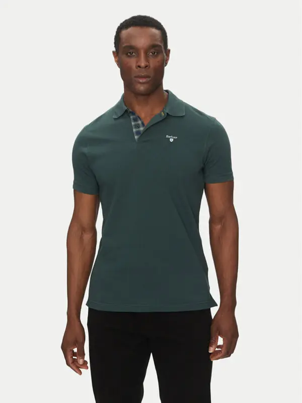 Barbour Barbour Polo Tartan MML0012GN89 Zelena Regular Fit