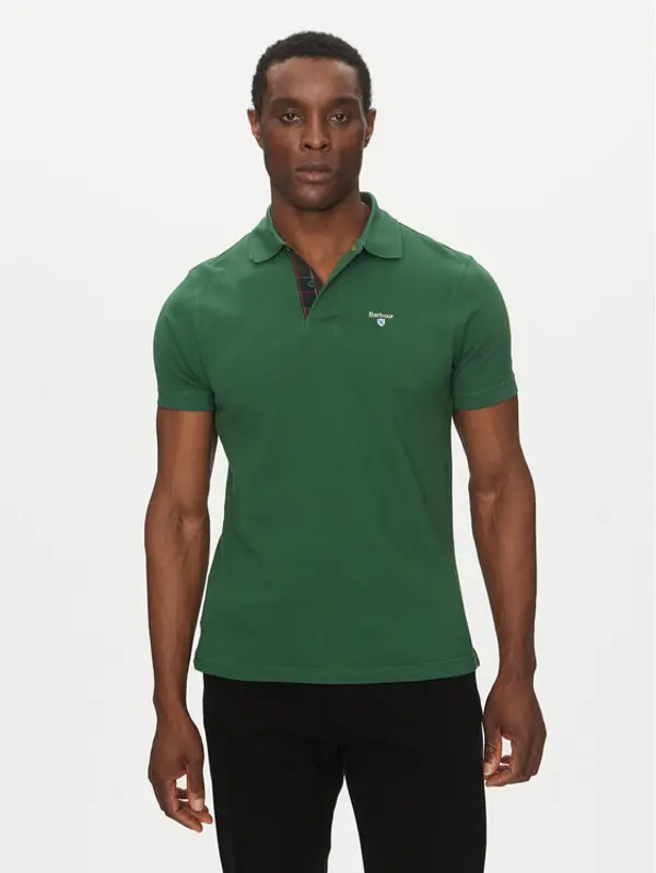 Barbour Barbour Polo Tartan MML0012OL72 Zelena Regular Fit