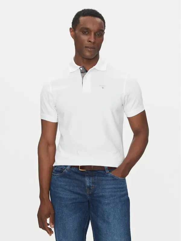 Barbour Barbour Polo Tartan MML0012WH11 Bijela Tailored Fit