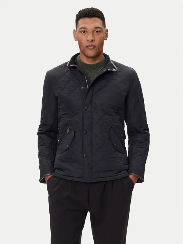 Barbour Barbour Prijelazna jakna Powell MQU0281NY71 Tamnoplava Slim Fit