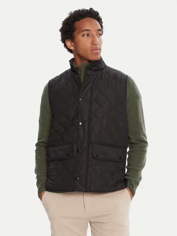 Barbour Barbour Prsluk MGI0245BK11 Crna Regular Fit