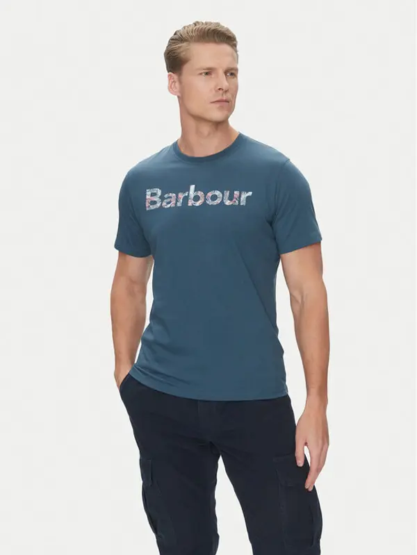Barbour Barbour T-shirt Devon MTS1391BU18 Tamnoplava Regular Fit