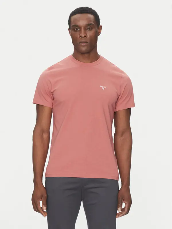 Barbour Barbour T-shirt Essential Sports MTS0331PI55 Ružičasta Tailored Fit