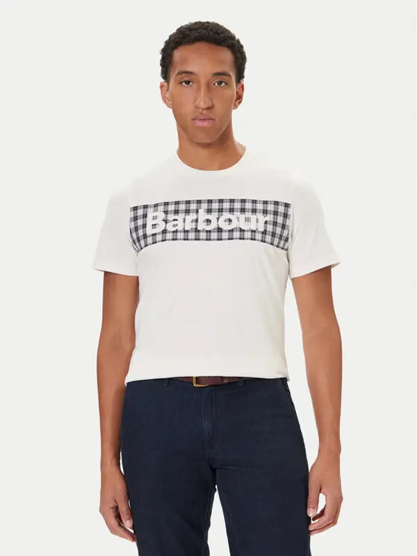 Barbour Barbour T-shirt MTS1496WH32 Bijela Regular Fit