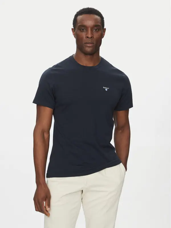 Barbour Barbour T-shirt Tartan MTS0670NY31 Tamnoplava Tailored Fit