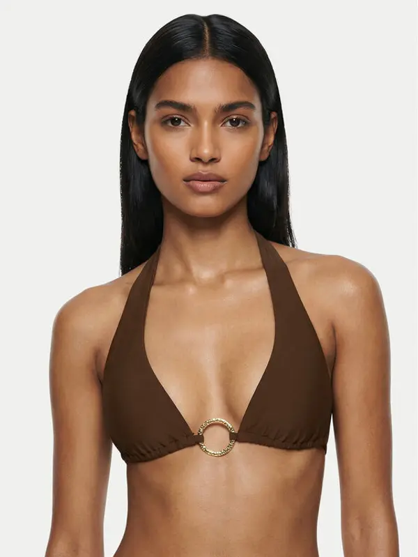 bardot Bardot Gornji dio kupaćeg kostima Jayda Halter 60324TB Smeđa
