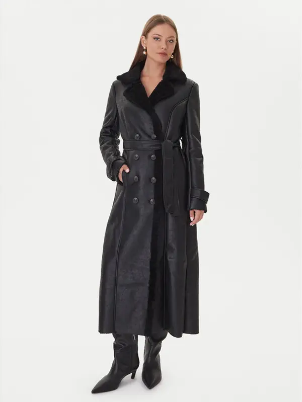 bardot Bardot Kaput od umjetne kože 59622JB1 Crna Regular Fit