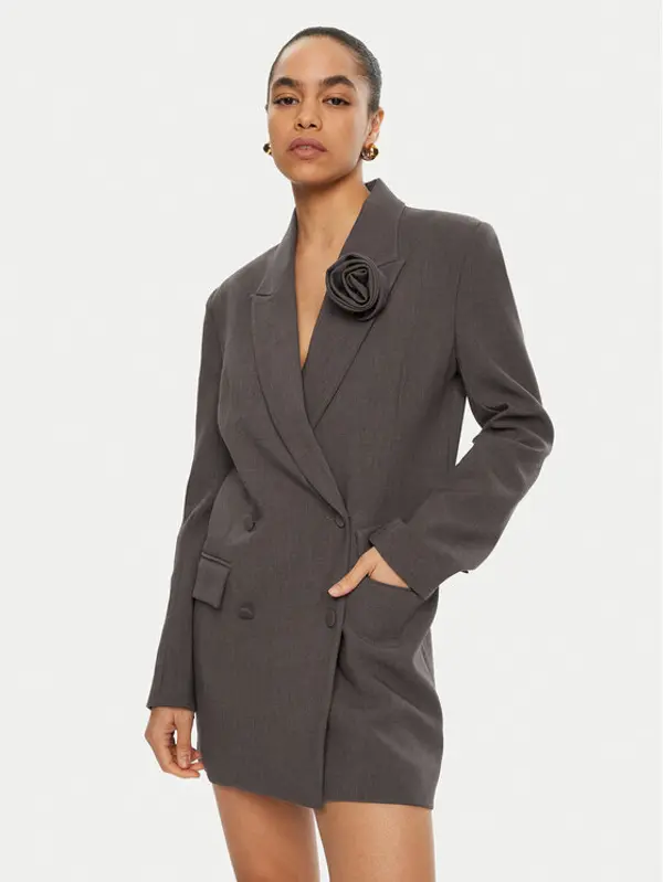 bardot Bardot Koktel haljina 59055DB1 Siva Regular Fit