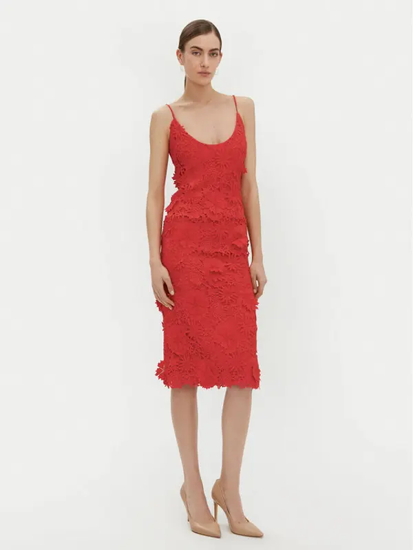 bardot Bardot Koktel haljina 59747DB Crvena Regular Fit