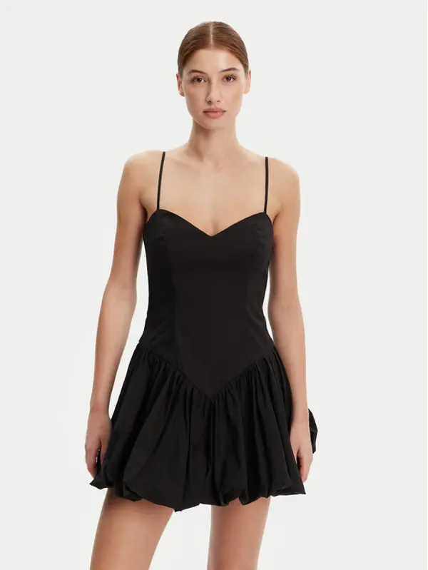 bardot Bardot Koktel haljina 59794DB Crna Slim Fit