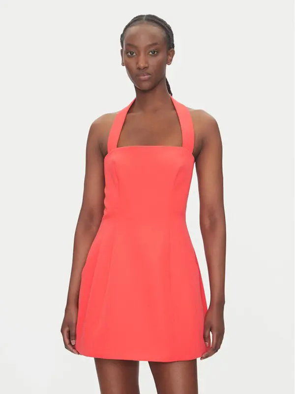bardot Bardot Koktel haljina 59857DB Crvena Slim Fit