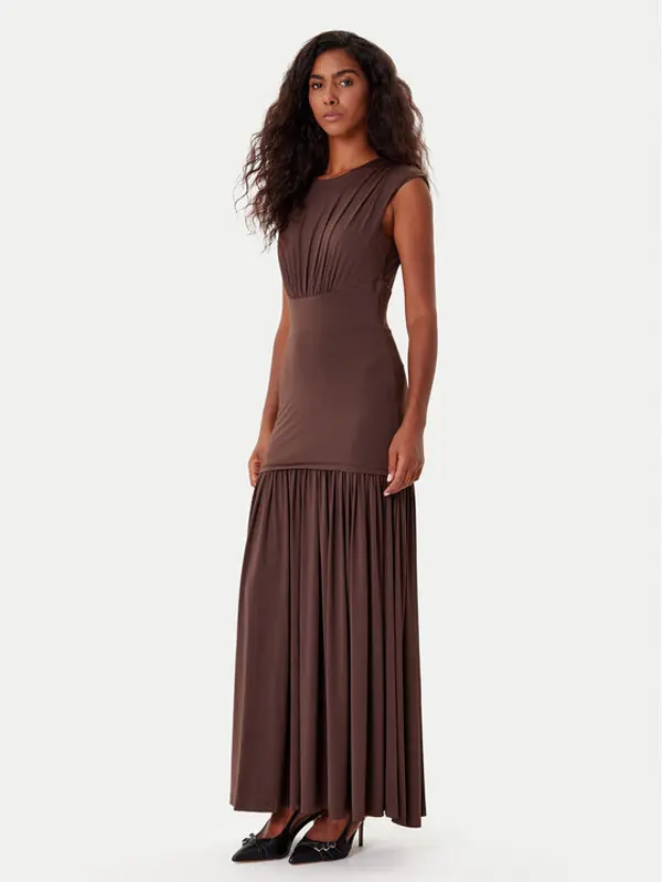 bardot Bardot Koktel haljina Annaise 60103DB Smeđa Regular Fit