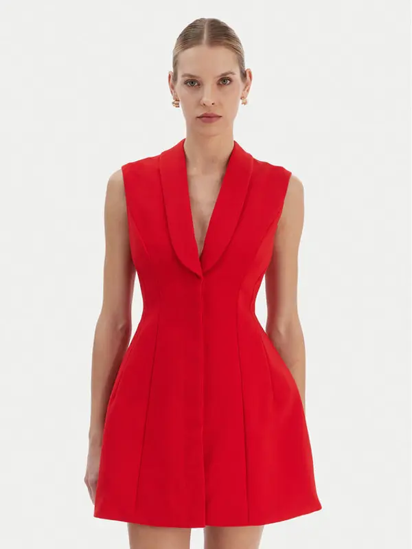 bardot Bardot Koktel haljina Destene 59724DB Crvena Slim Fit