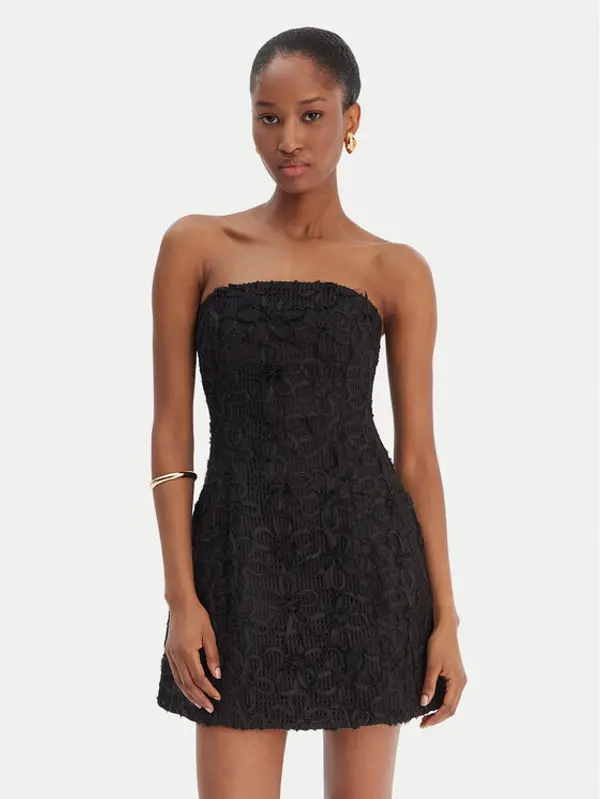 bardot Bardot Koktel haljina Karoline 60099DB3 Crna Slim Fit