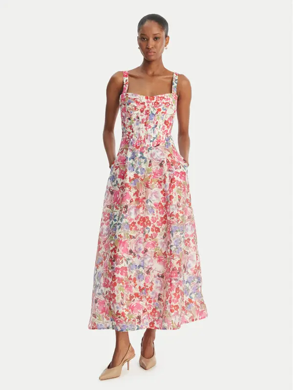 bardot Bardot Koktel haljina Lilah 59825DB Šarena Slim Fit