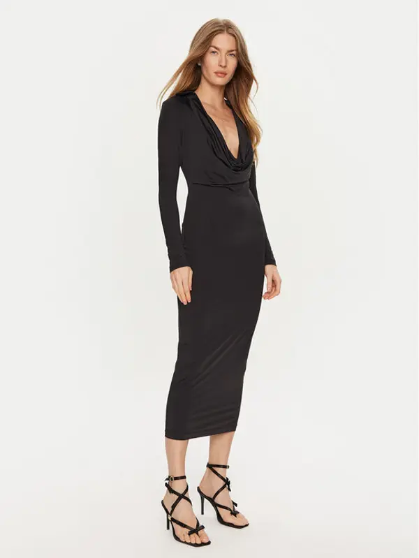 bardot Bardot Koktel haljina Lorel 59613DB Crna Slim Fit