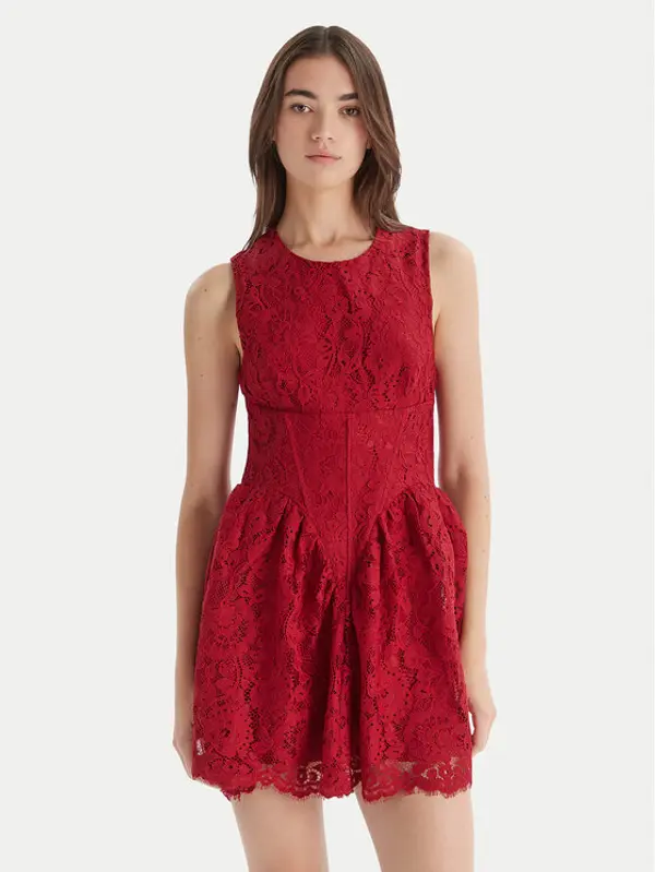 bardot Bardot Koktel haljina Luisa 60091DB Crvena Regular Fit