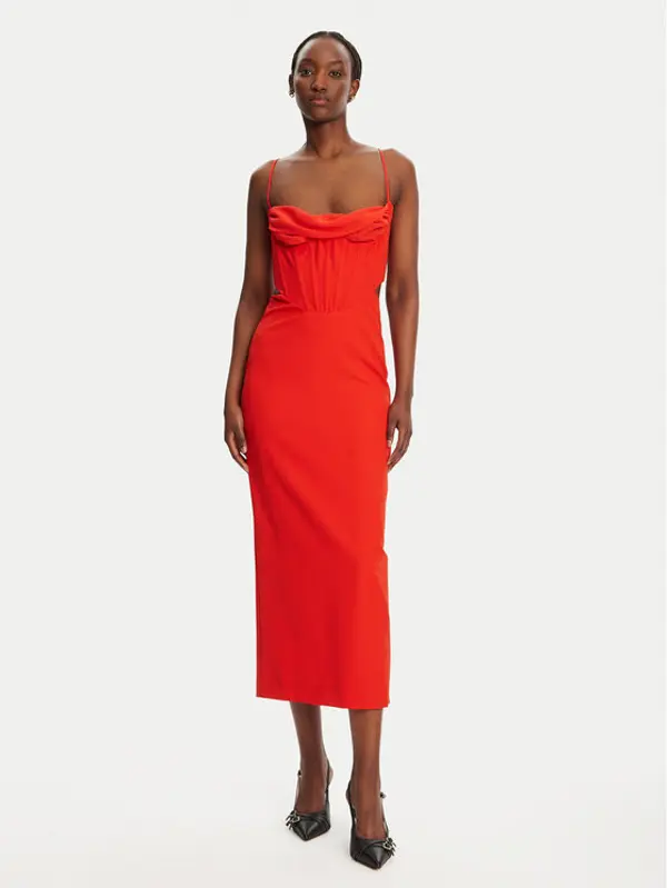 bardot Bardot Koktel haljina Martini 58535DB Crvena Slim Fit