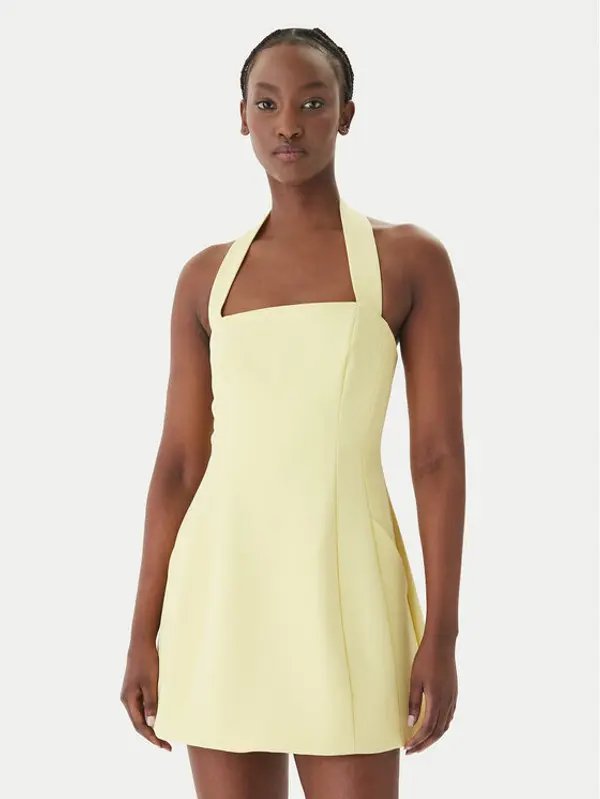 bardot Bardot Koktel haljina Nevelle 59857DB1 Žuta Slim Fit