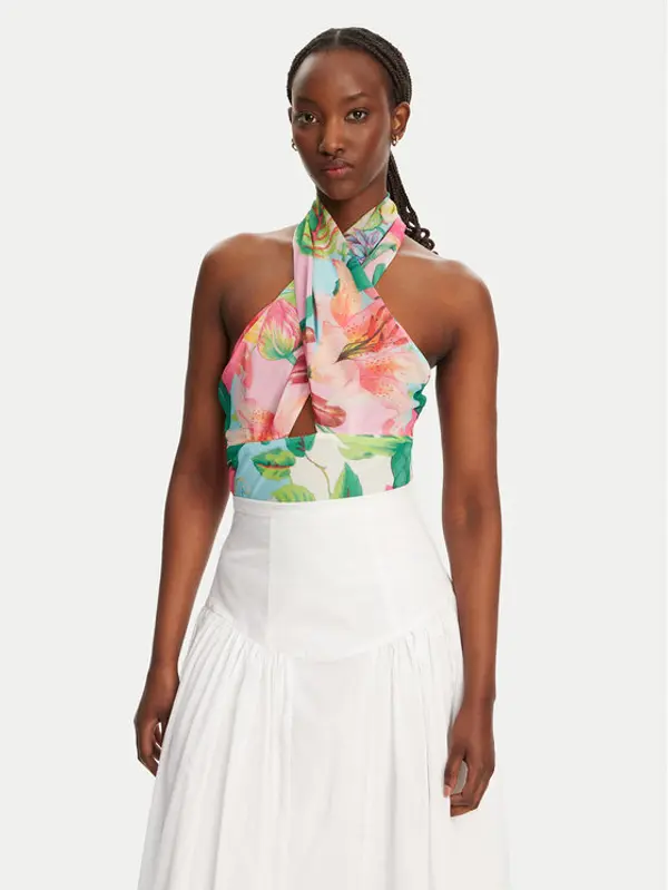 bardot Bardot Majica Fontes Halter 59898TB Šarena Regular Fit