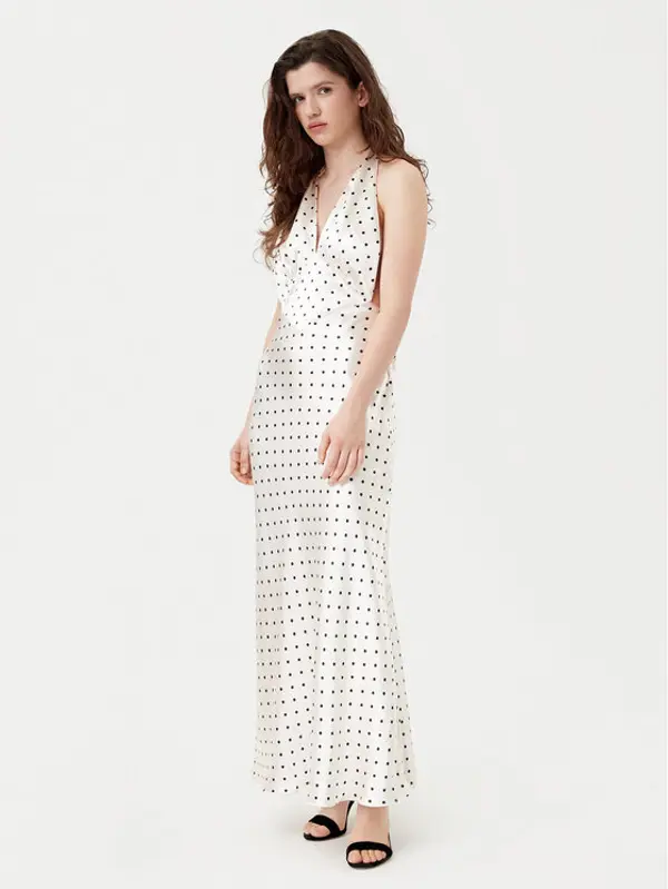 bardot Bardot Večernja haljina 59317DB1 Écru Regular Fit