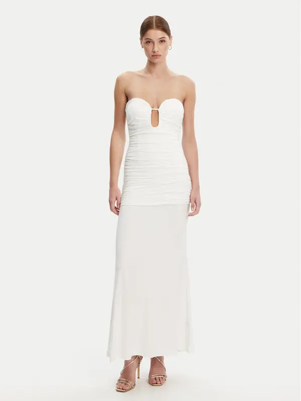 bardot Bardot Večernja haljina 59692DB1 Bijela Slim Fit