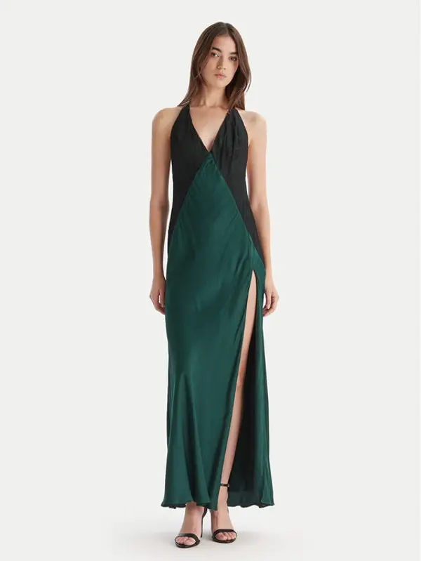 bardot Bardot Večernja haljina Estrella Haltrel 59977DB Zelena Regular Fit