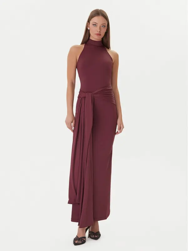 bardot Bardot Večernja haljina Isadora 60102DB Tamnocrvena Regular Fit