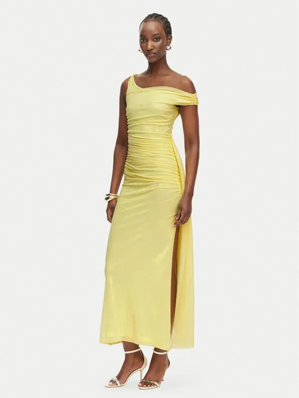 bardot Bardot Večernja haljina Layana 60513DB Žuta Slim Fit