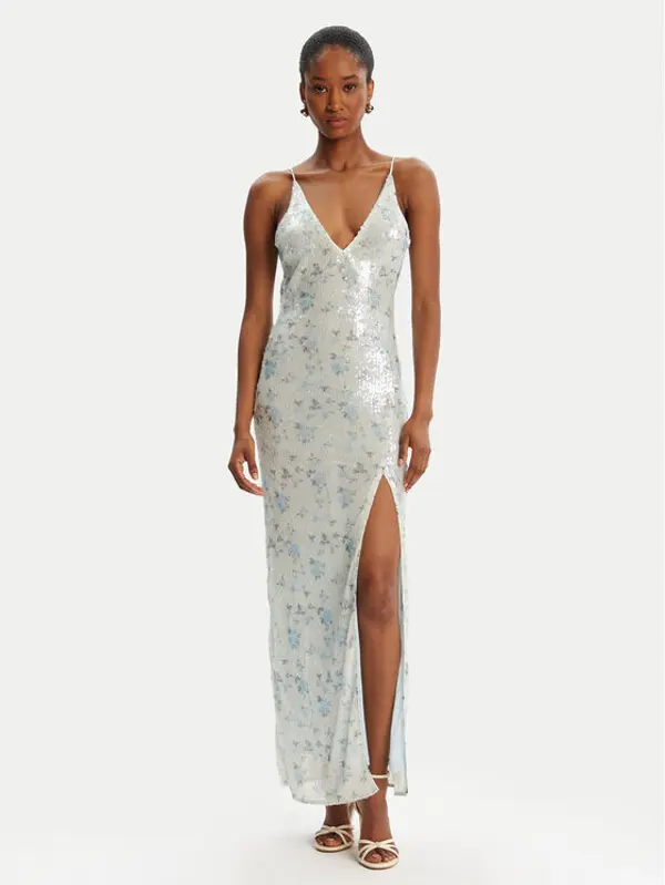 bardot Bardot Večernja haljina Lois Sequin 59956DB Plava Slim Fit