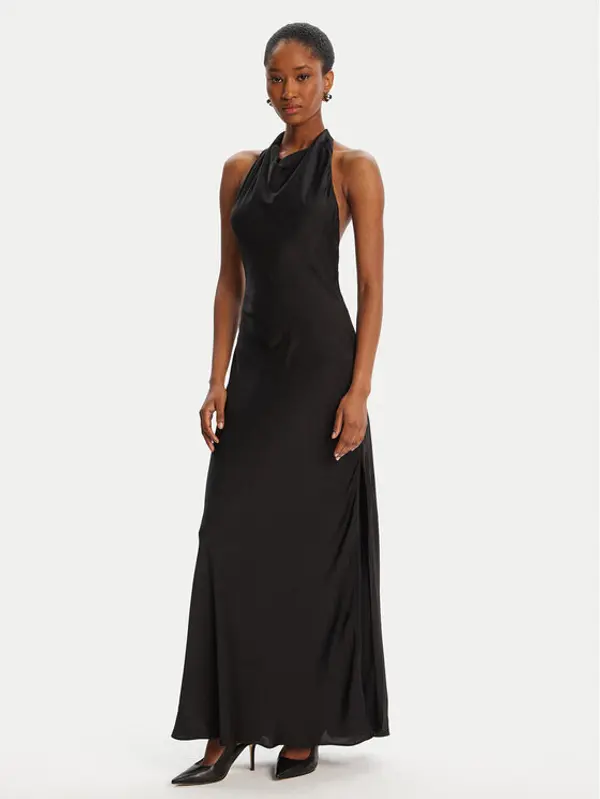 bardot Bardot Večernja haljina Similina Halter Maxi 59919DB Crna Regular Fit