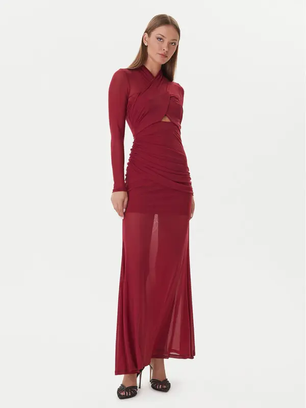 bardot Bardot Večernja haljina Veria 59987DB Tamnocrvena Regular Fit