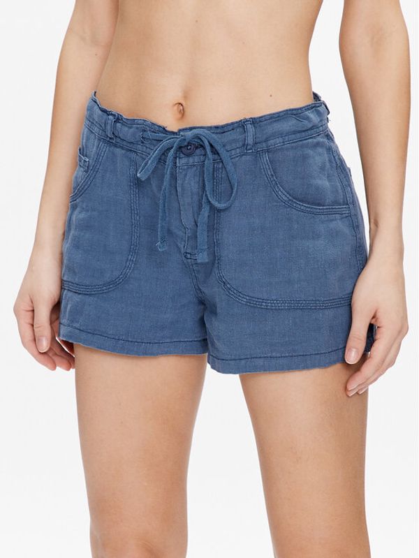 BDG Urban Outfitters BDG Urban Outfitters Kratke hlače BDG LINEN 5 POCKET SHORT 76476407 76476407 Siva Loose Fit