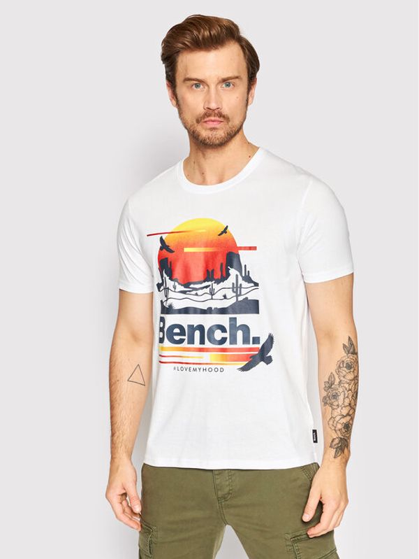 Bench Bench T-shirt Mendota 120695 Bijela Regular Fit
