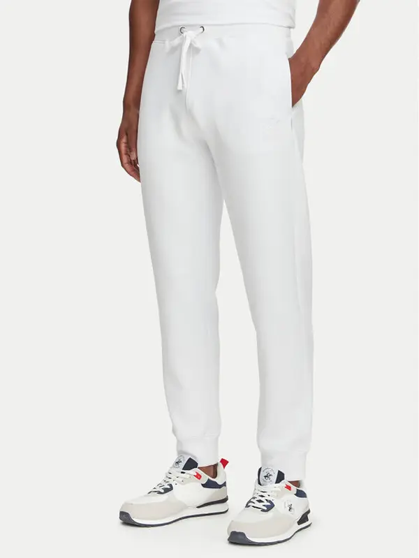 Beverly Hills Polo Club Beverly Hills Polo Club Donji dio trenerke M6340B Bijela Regular Fit