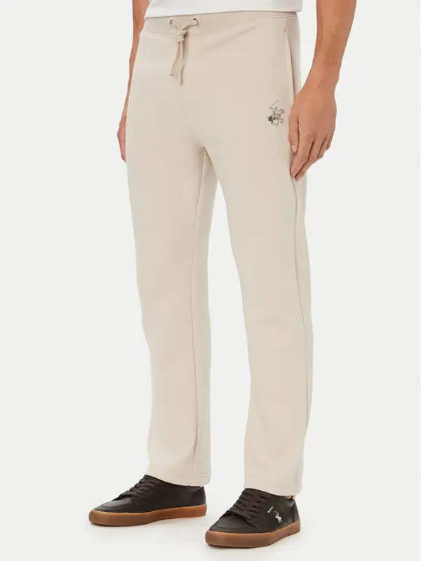 Beverly Hills Polo Club Beverly Hills Polo Club Donji dio trenerke M6608B-HR Svijetlo bež Regular Fit