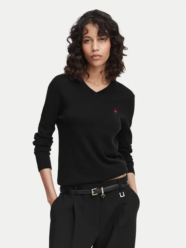 Beverly Hills Polo Club Beverly Hills Polo Club Džemper P-SS26W-M536563 Crna Regular Fit