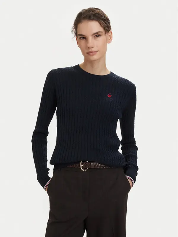 Beverly Hills Polo Club Beverly Hills Polo Club Džemper P-SS26W-M537390 Tamnoplava Regular Fit