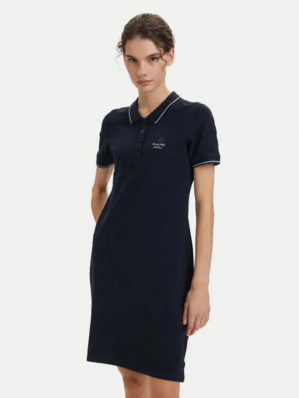 Beverly Hills Polo Club Beverly Hills Polo Club Haljina za svaki dan P-SS26W-ABP526590-0298 Tamnoplava Regular Fit