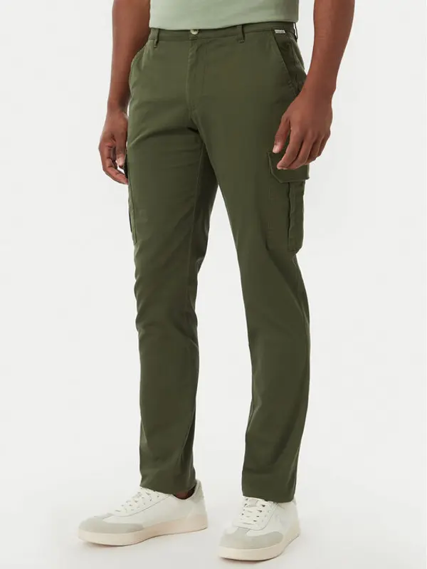 Beverly Hills Polo Club Beverly Hills Polo Club Hlače P-SS26M -T450313 Zelena Regular Fit