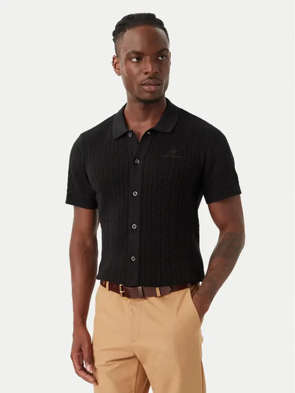 Beverly Hills Polo Club Beverly Hills Polo Club Košulja M7608-HR Crna Regular Fit