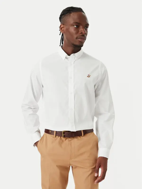 Beverly Hills Polo Club Beverly Hills Polo Club Košulja P-SS26M-BRASS Bijela Regular Fit
