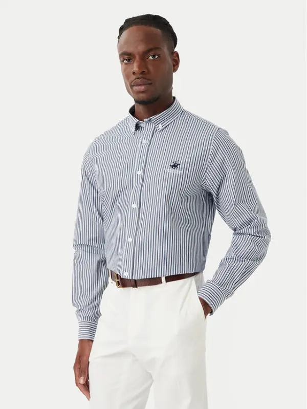 Beverly Hills Polo Club Beverly Hills Polo Club Košulja P-SS26M-BRASS Plava Regular Fit