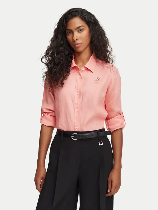 Beverly Hills Polo Club Beverly Hills Polo Club Košulja P-SS26W-SH0004 Koraljna Regular Fit