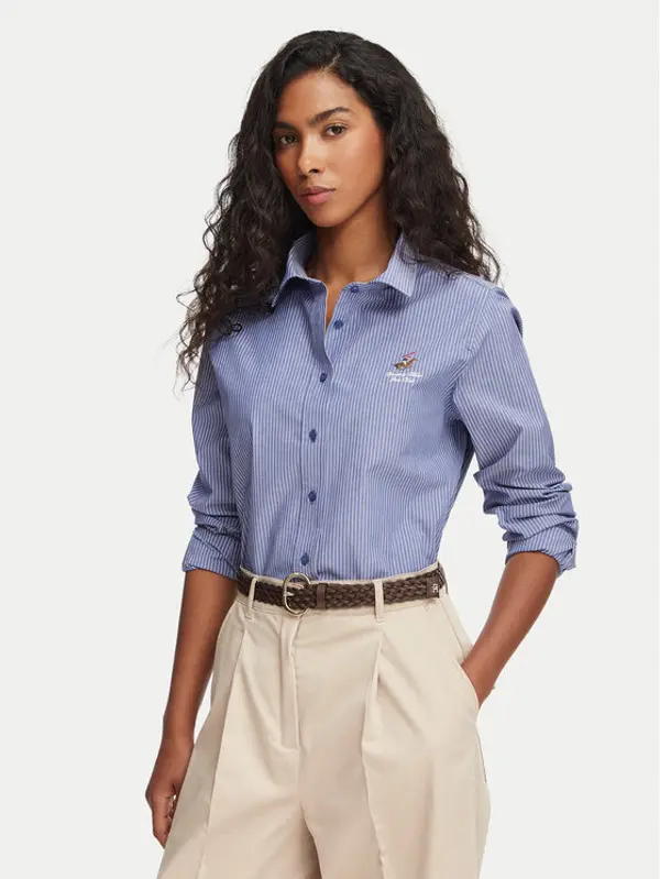 Beverly Hills Polo Club Beverly Hills Polo Club Košulja P-SS26W-SH0005 Plava Regular Fit